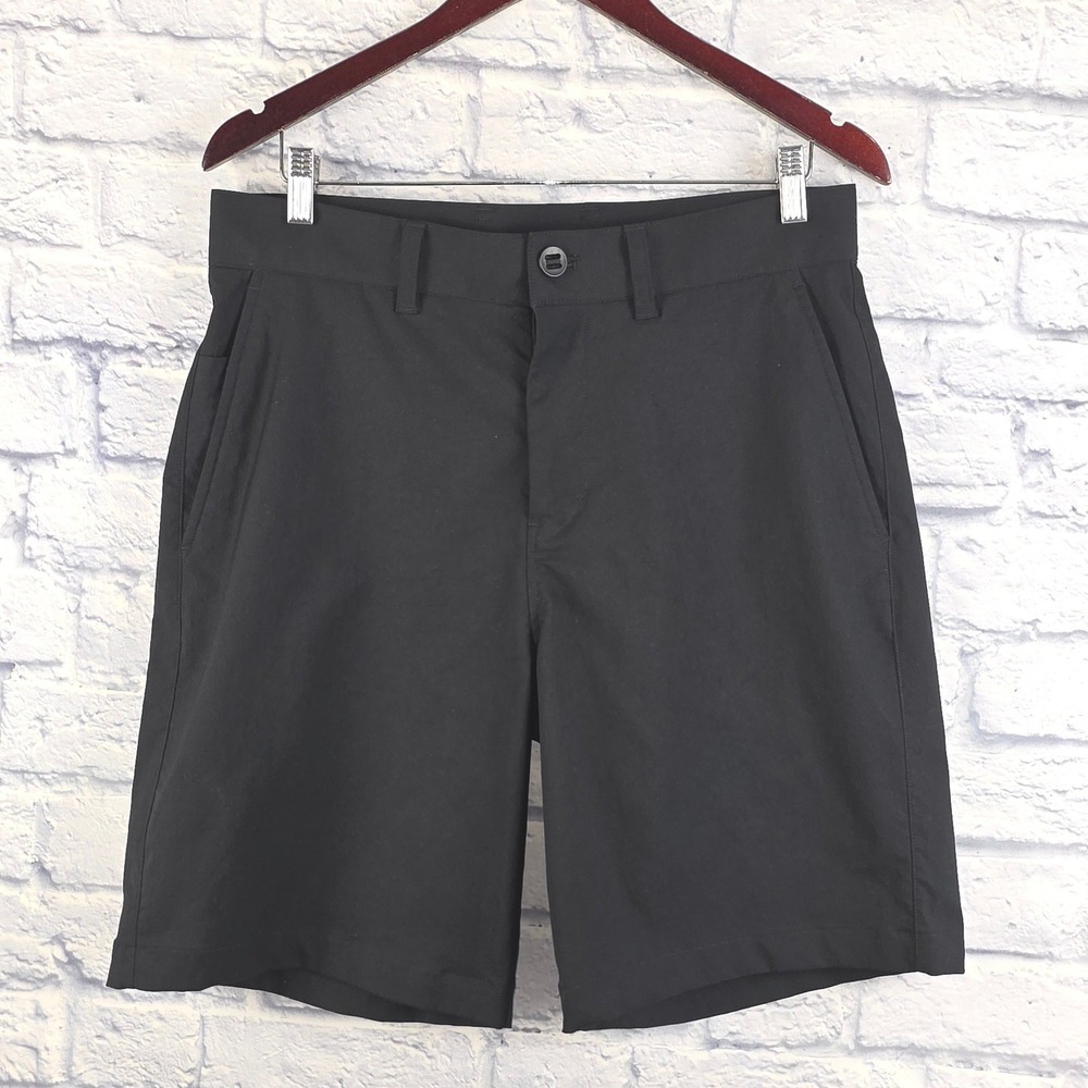 Lululemon Smooth Twill Short 9" Black Tech Stretch Chino Shorts LM7BFXS Size 32